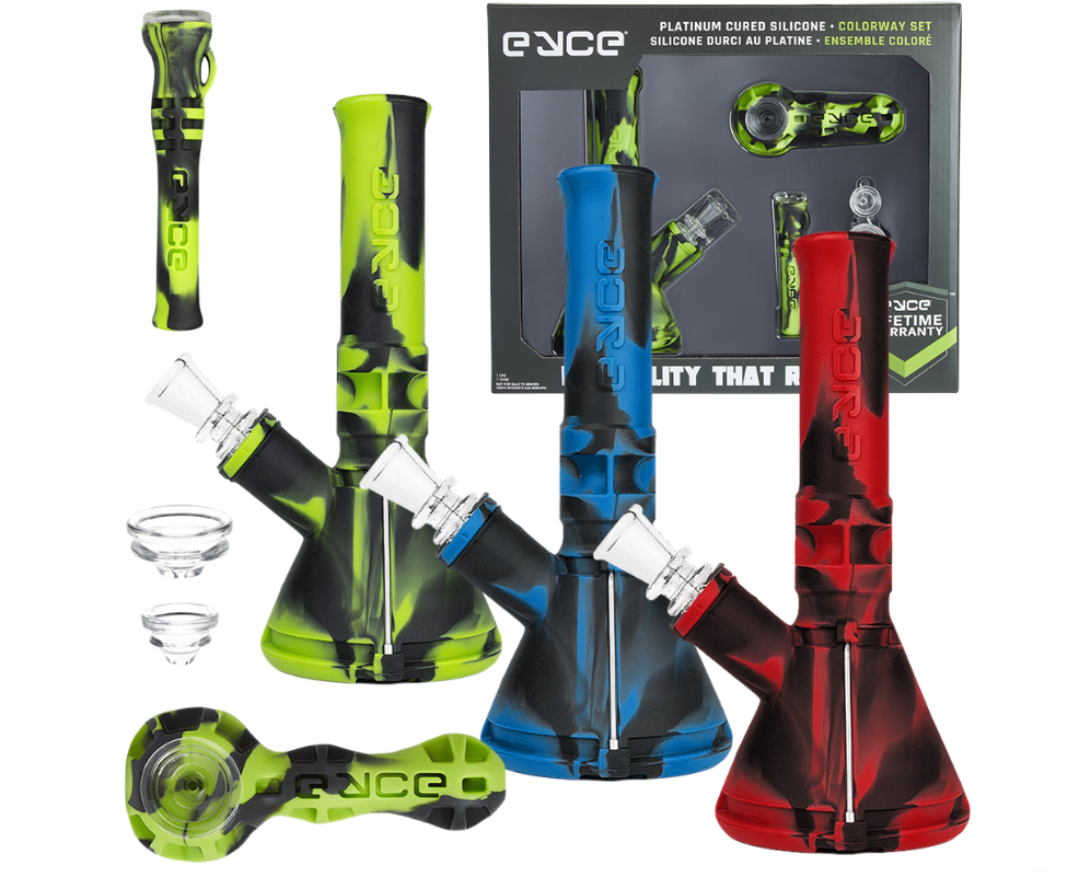 Photograph of Product: Eyce Colorway Silicone Herb Pipes Box Set | 5pc