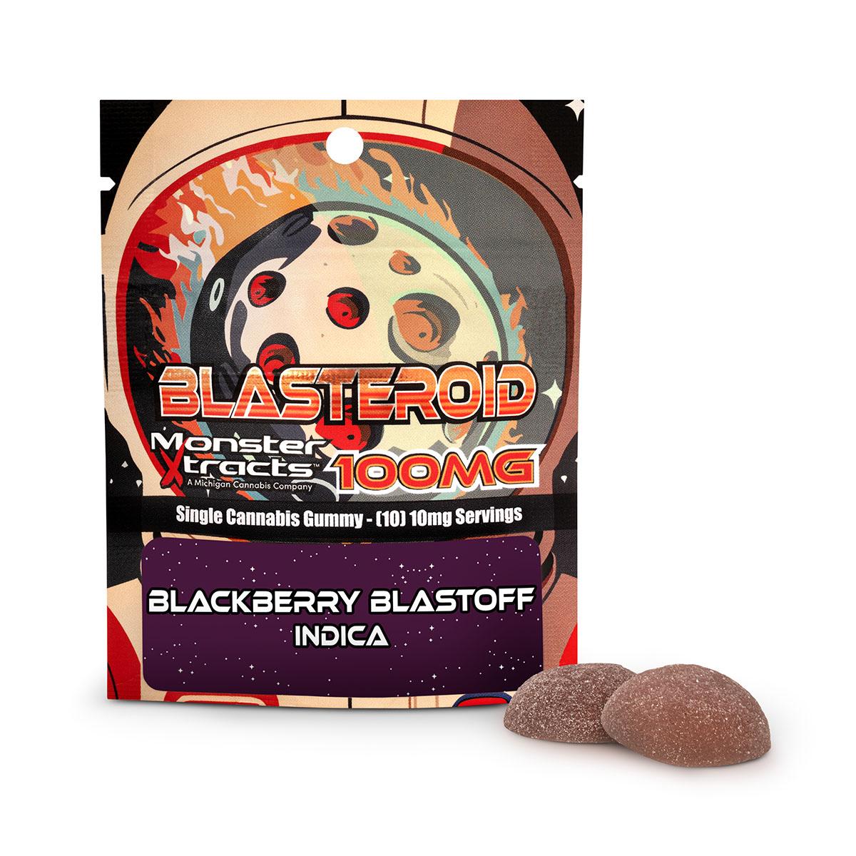 Photograph of product: BLASTEROID | Edible | Gummies | Blackberry | 100mg