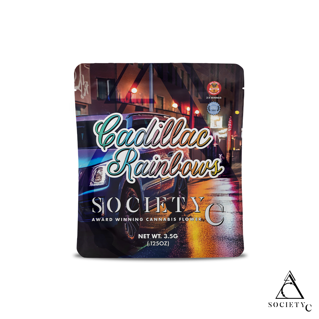 Photograph of product: Cadillac Rainbows Bag - 3.5g