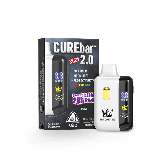 Photograph of product: Granddaddy Purple - 1G AIO CUREbar 2.0 - 