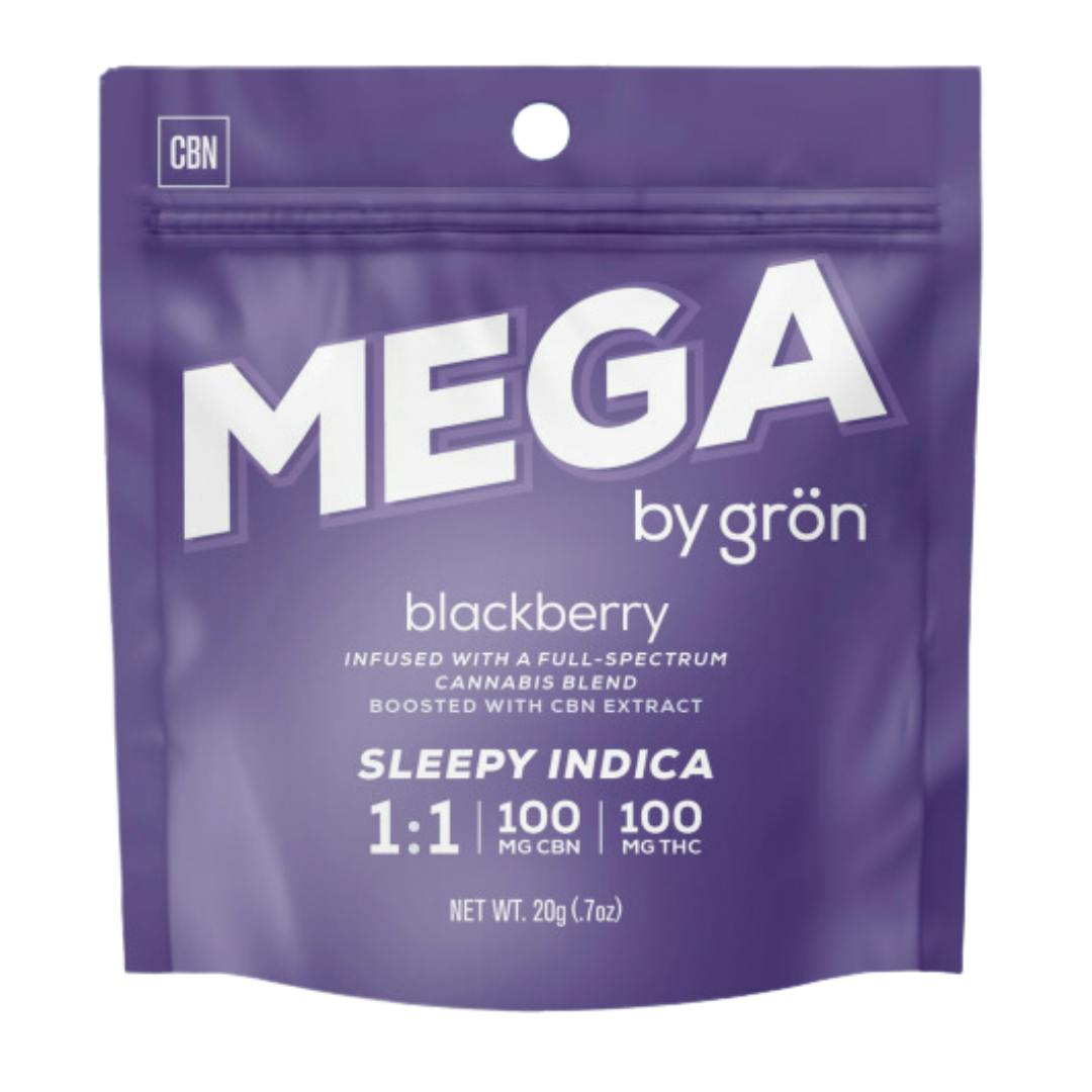 Photograph of product: MEGA PEARL - 1:1 BLACKBERRY (2 PIECES) 100MG