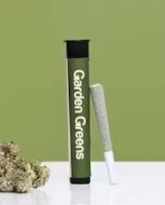 Photograph of product: Garden Greens | Pre-Roll | Diamond Infused | Rainbow Mochi | 1g - Hybrid