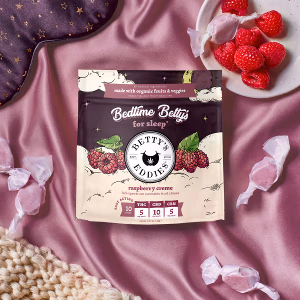 Photograph of product: Raspberry Creme | 2 Pack Fruit Chews | 10mg