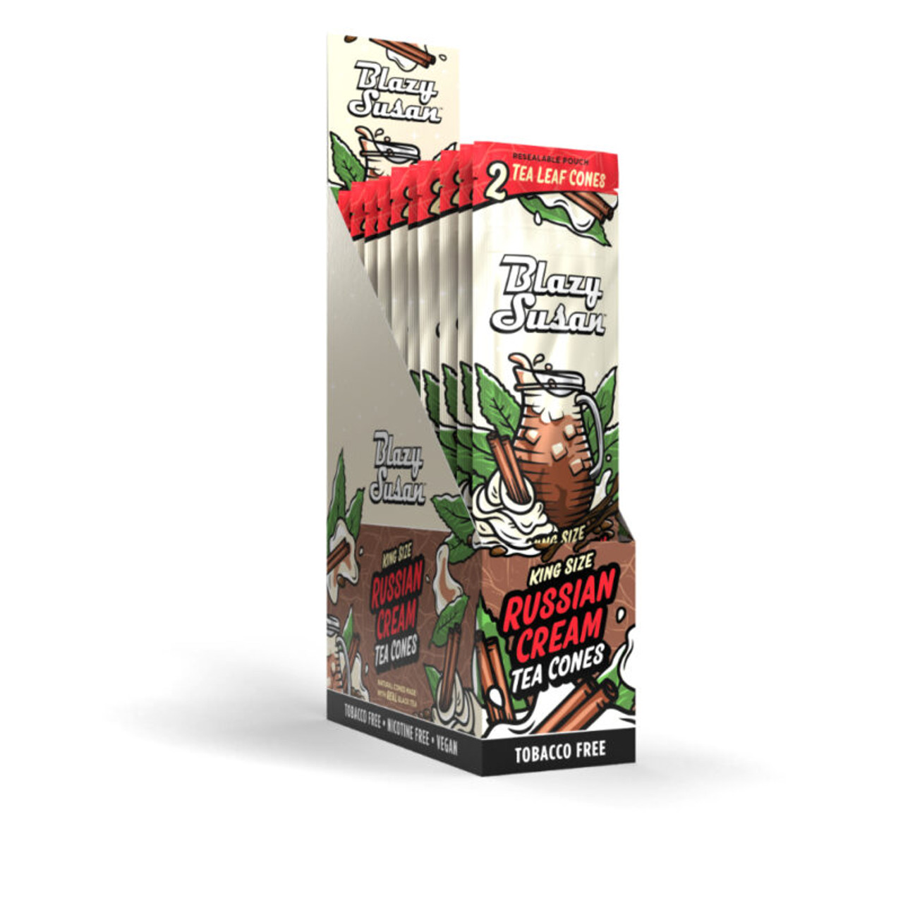 Photograph of product: Blazy Susan | 2pk | Russian Cream Tea Leaf Cones