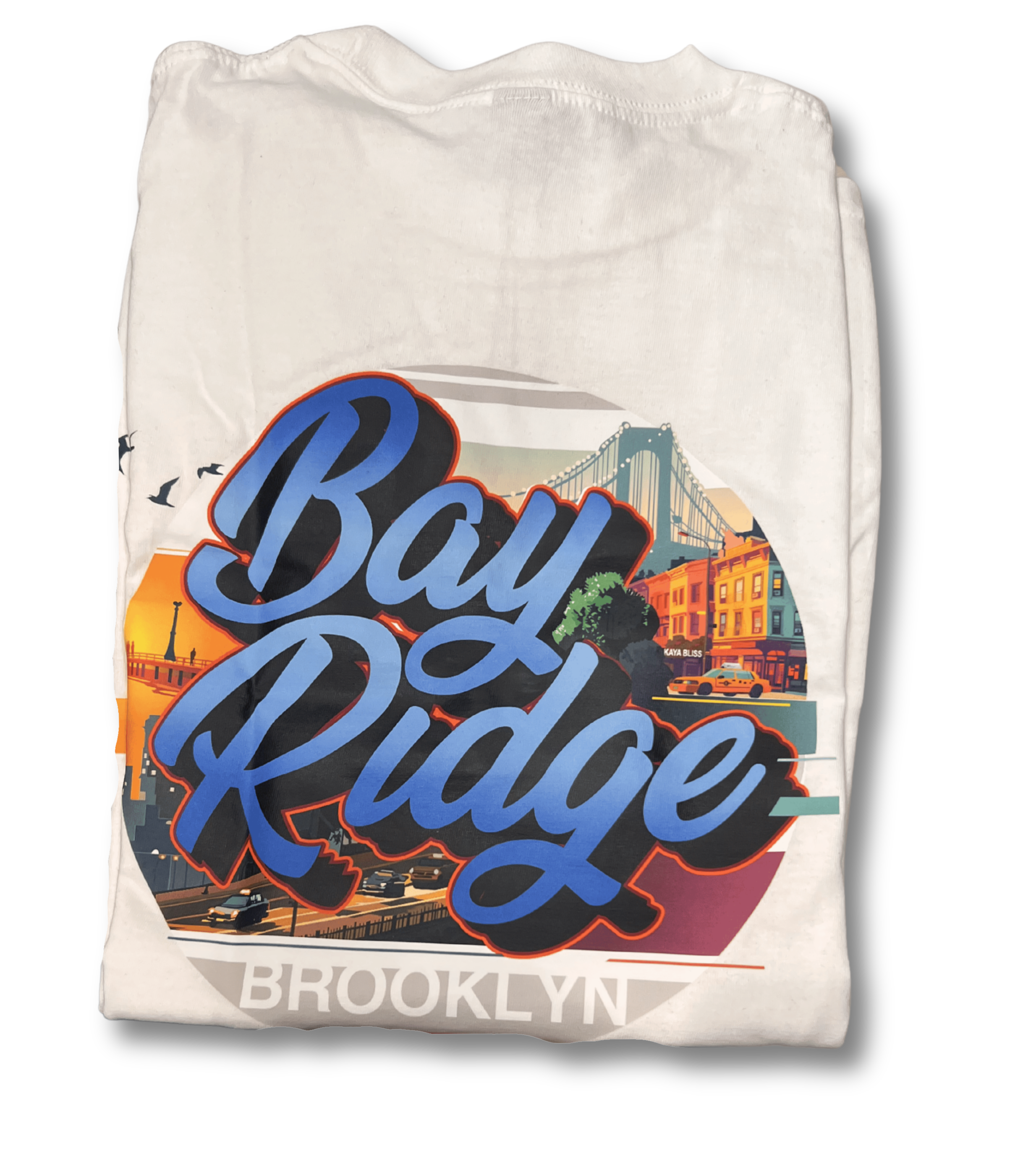 Photograph of product: Kaya Bliss - White Bay Ridge T-shirts - X Large