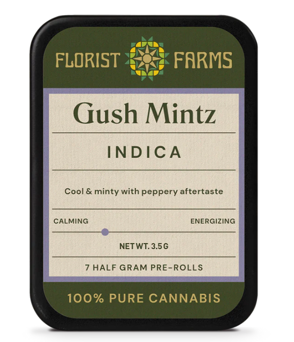 Photograph of product: Florist Farms - Gush Mints Pre-rolls 7pk