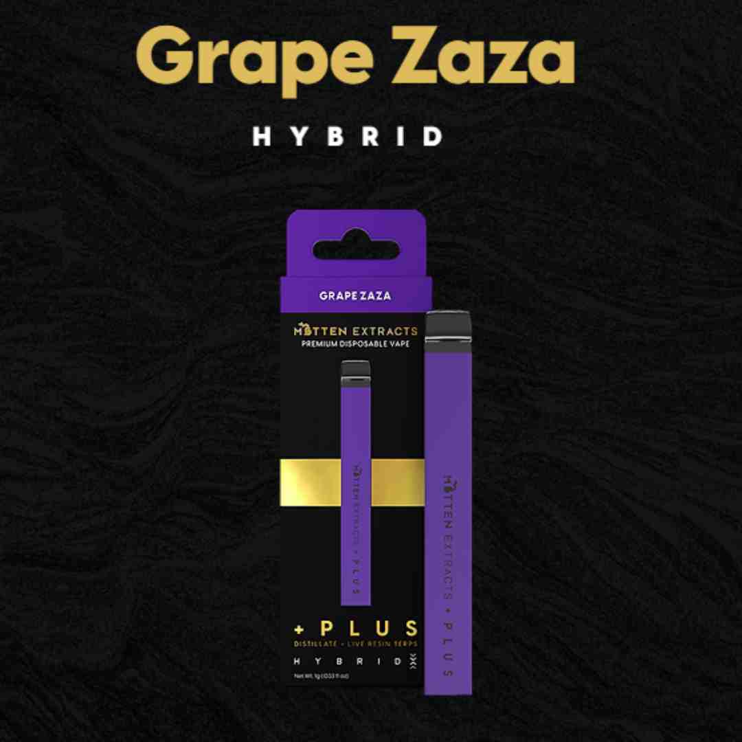 Photograph of product: Mitten Extracts - Grape Zaza Disposable 1g
