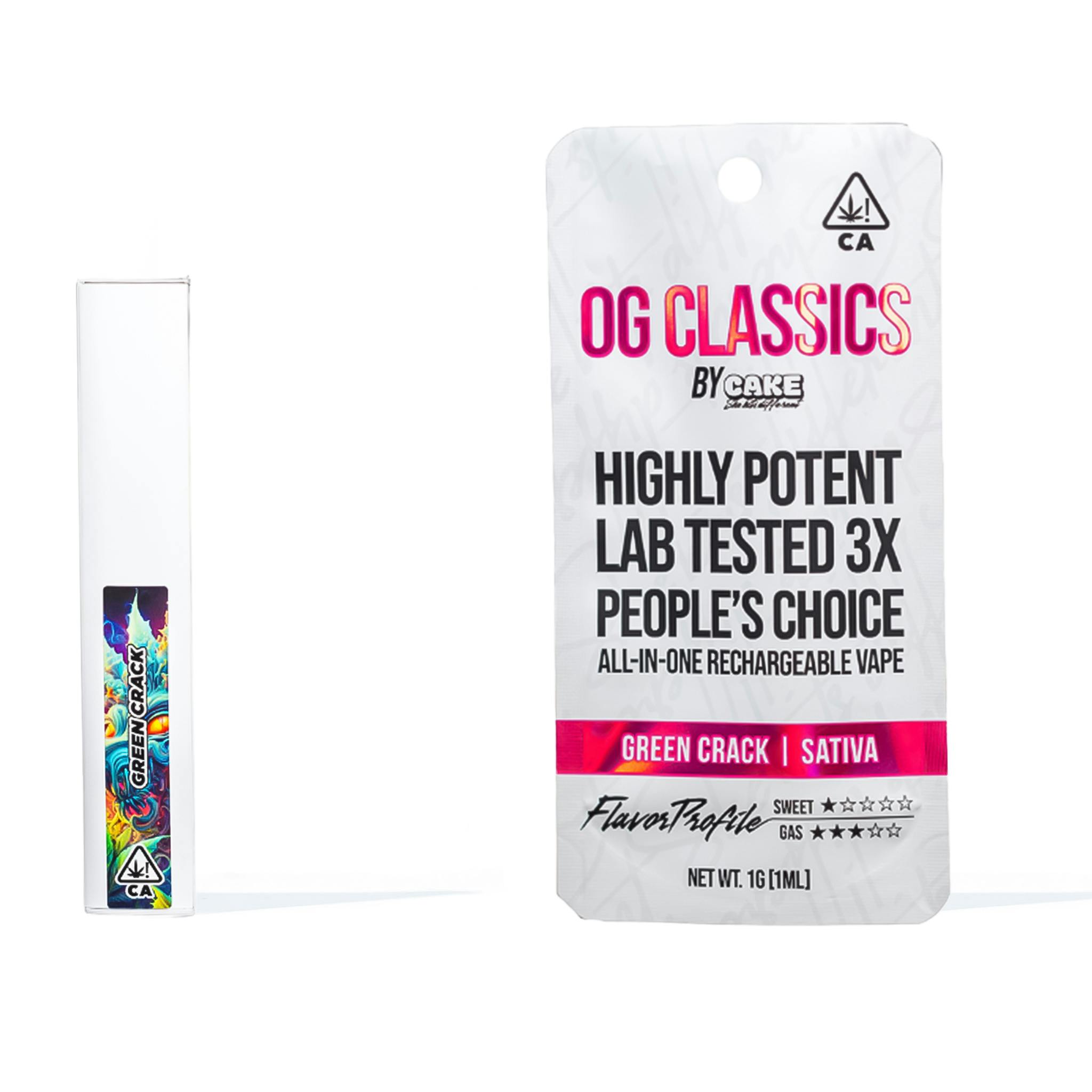 Photograph of product: GREEN CRACK 1G ALL IN ONE - 1 G