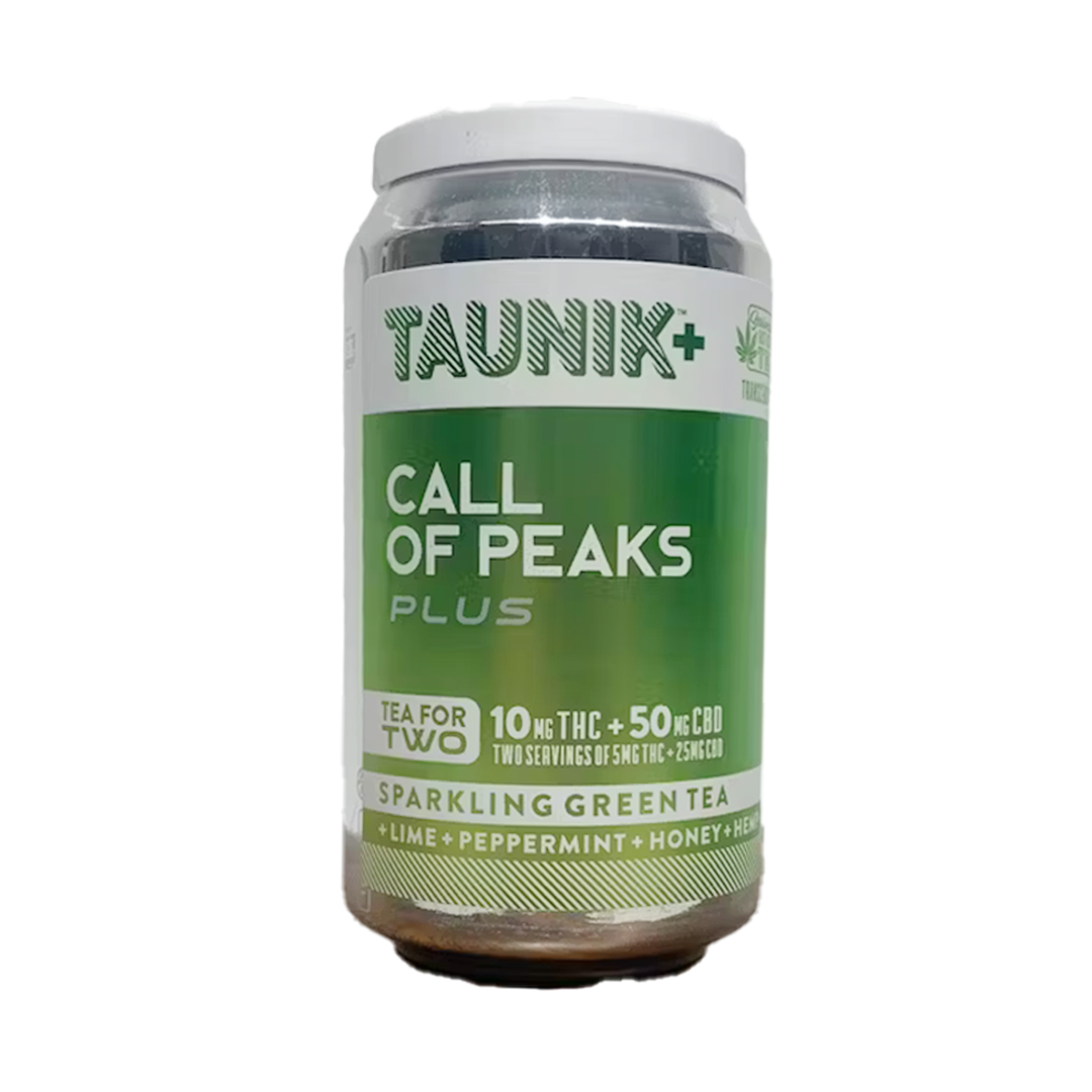 Photograph of product: Call of Peaks | 12 oz Can, 10 mg TH-oui, 50 mg CBD | Taunik