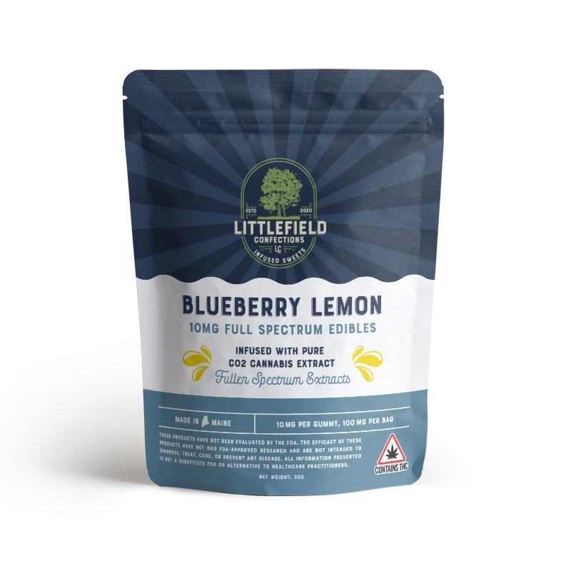 Photograph of product: LFC 100MG FS Gummies - Blueberry Lemon