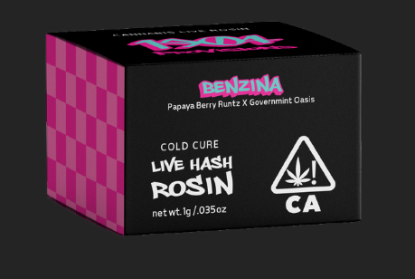 Photograph of product: Benzina - Rosin-1g