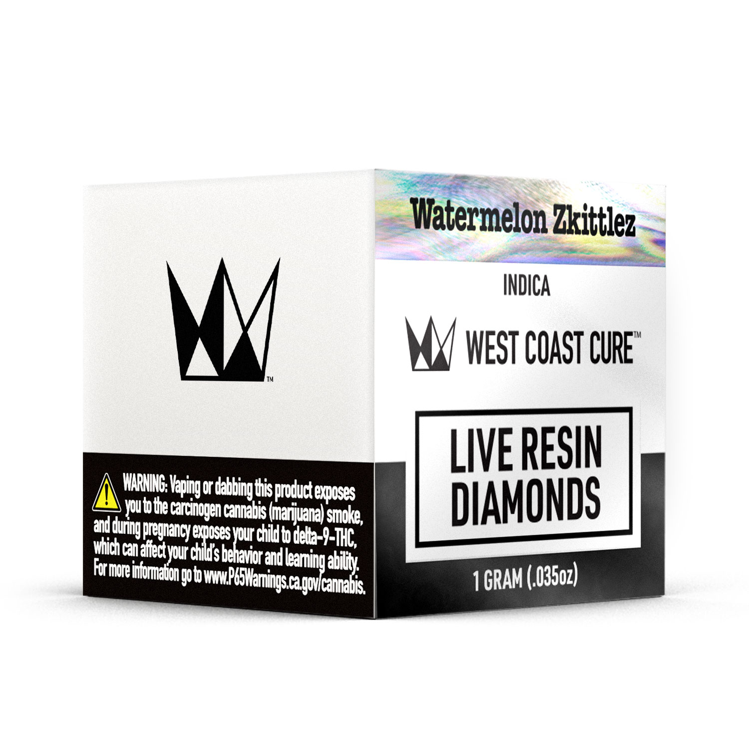 Photograph of product: West Coast Cure - Watermelon Zkittlez (Indica) Live Resin Diamonds 1g