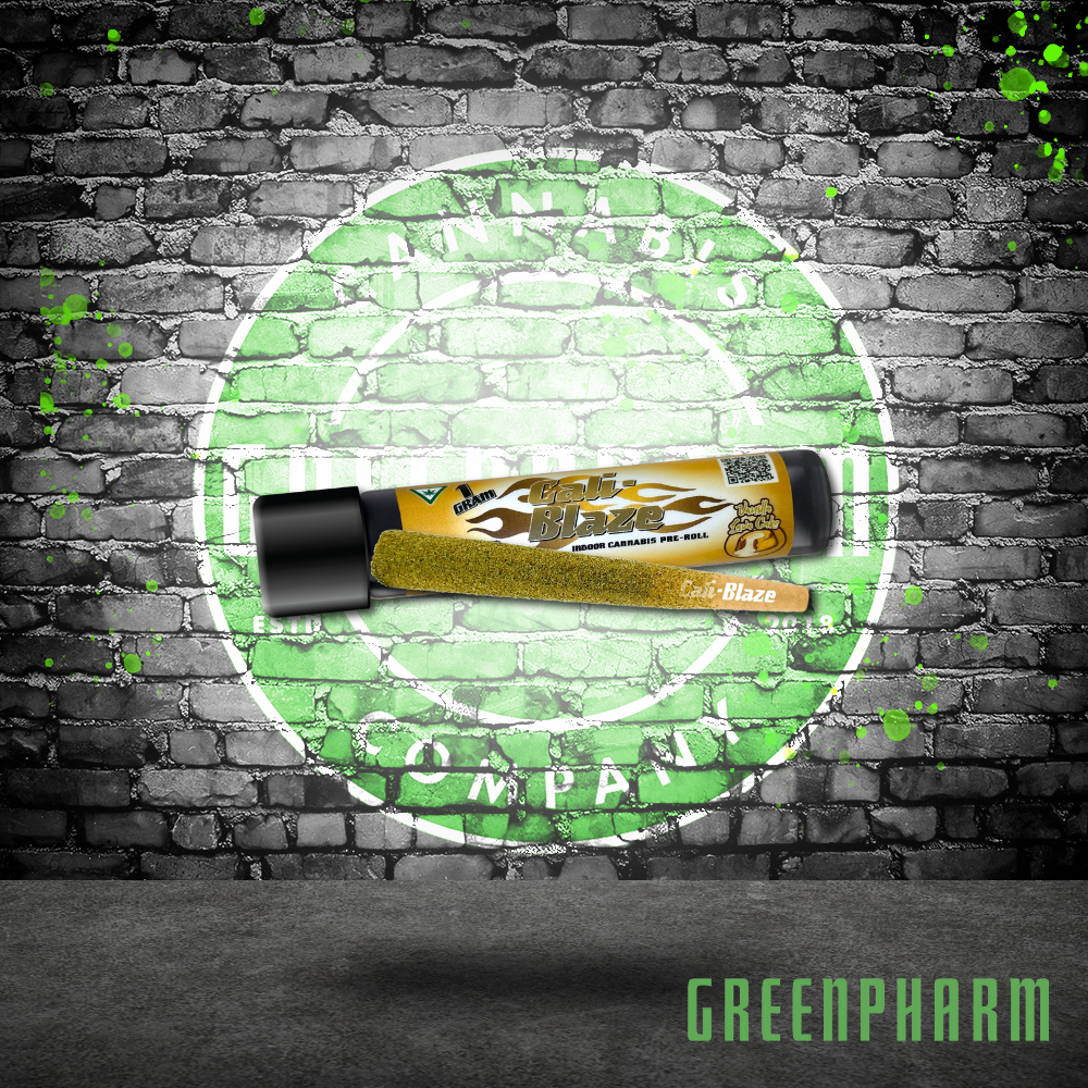 Photograph of product: Cali-Blaze King Tarantula Infused Pre-Roll | Mango Mintality