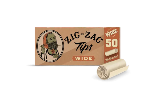 Photograph of product: Zig Zag | Wide | 50ct | Rolling Tips