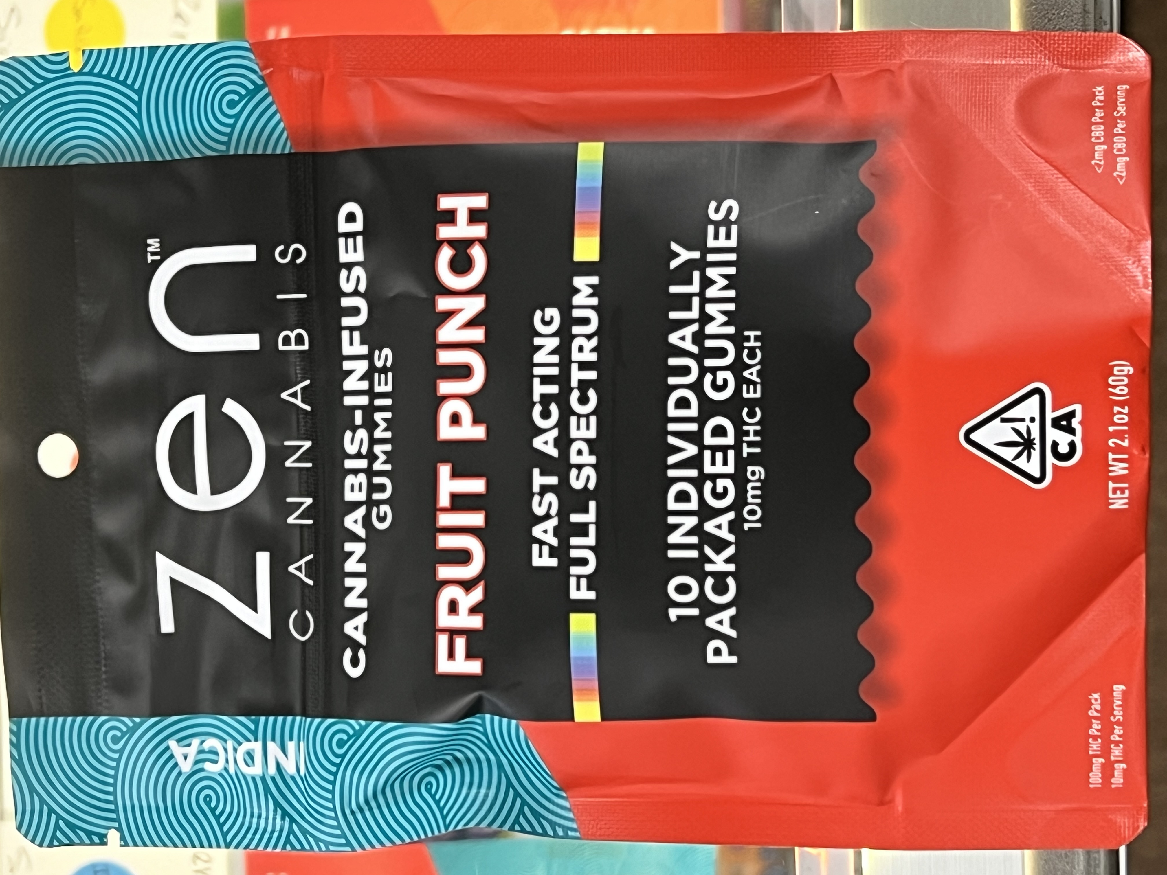 Photograph of product: ZEN - Oui'd Fruit Punch 100mg (10pc)