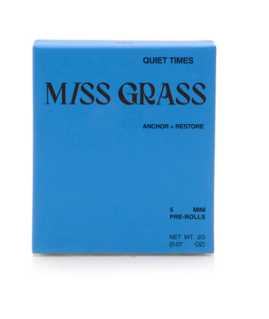 Photograph of product: Miss Grass | Quiet Times - Zkittlez Cake | Oui'd | Pre-Rolls | 0.4g | 5pk