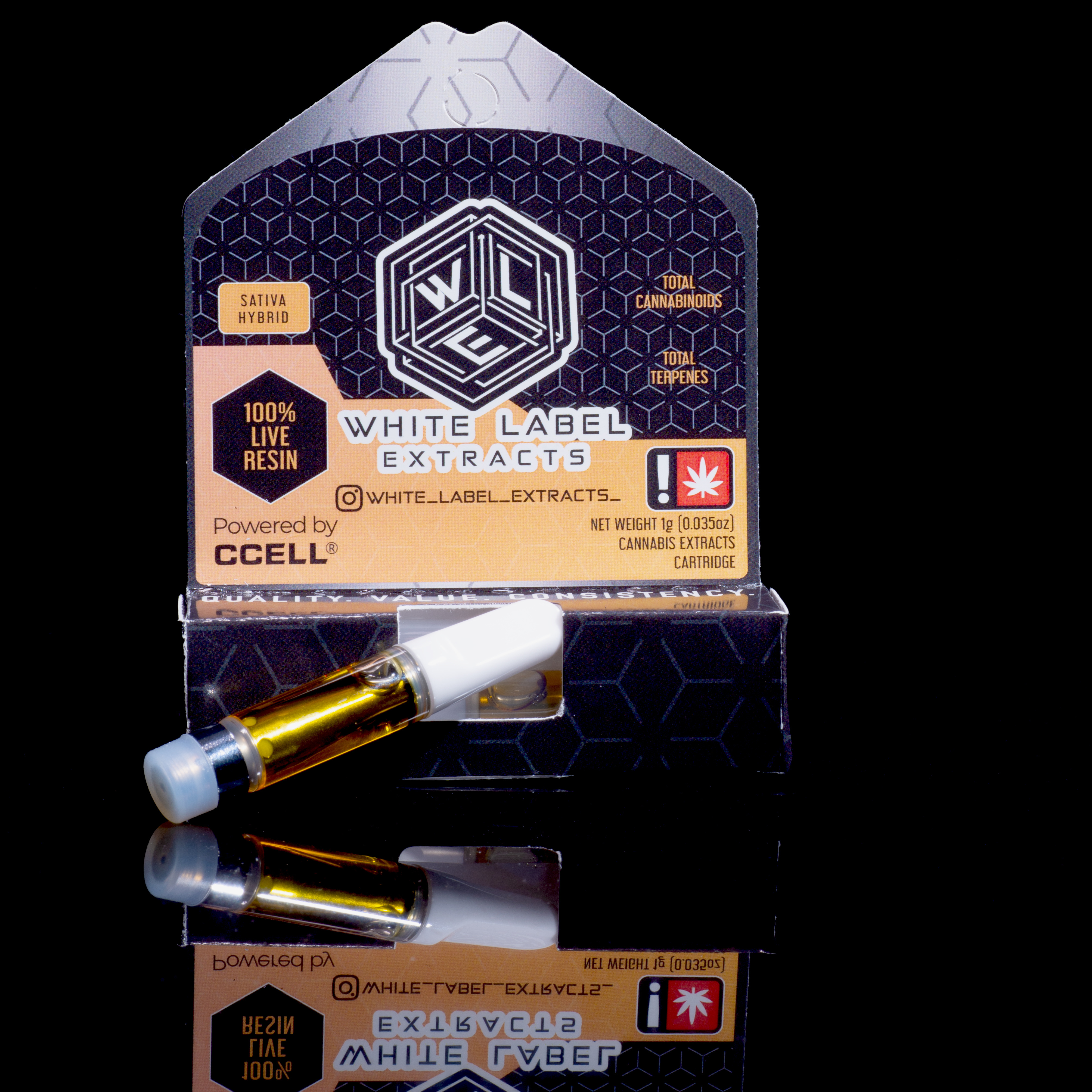 Photograph of product: Live Resin - Hybrid - Cuban Affair - 510 - 1g
