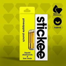 Photograph of product: Stickee - Live Resin x LQD Vape Cart - Pineapple Punch