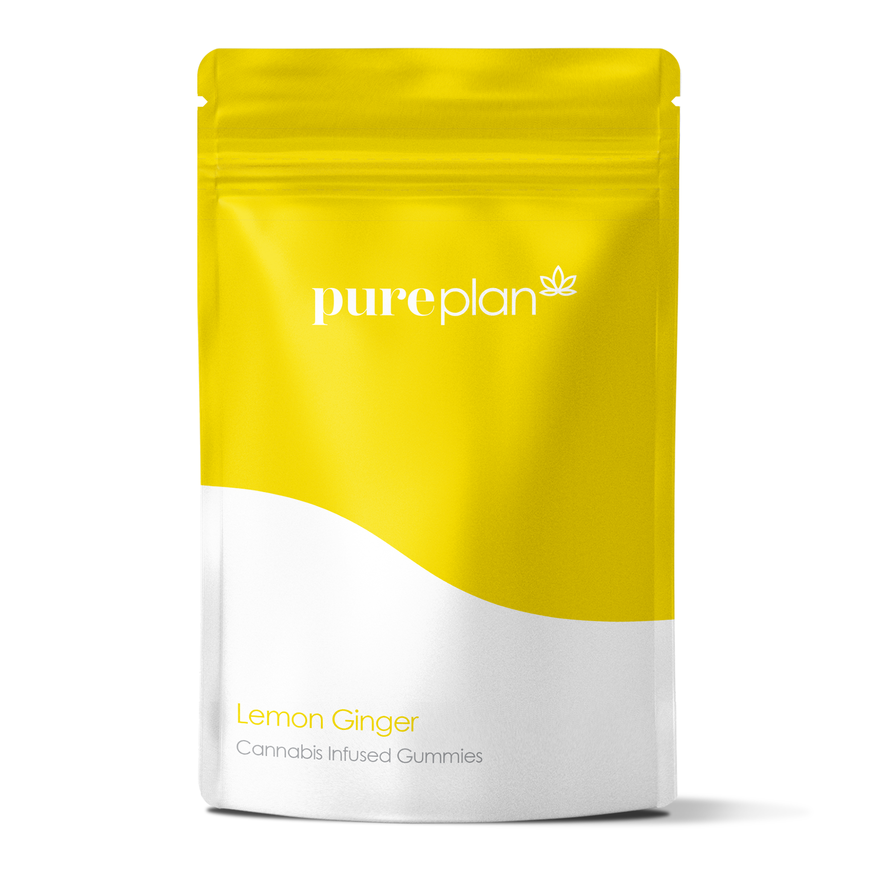 Photograph of product: Lemon Ginger | Gel Cube | 1:1 TH-oui:CBD | 8mg | 10pk