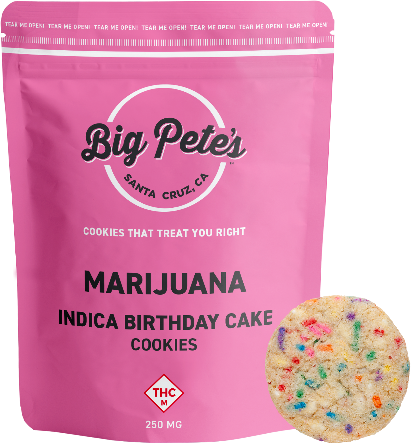 Photograph of product: Birthday Cake | 25MG - 10PK Cookies