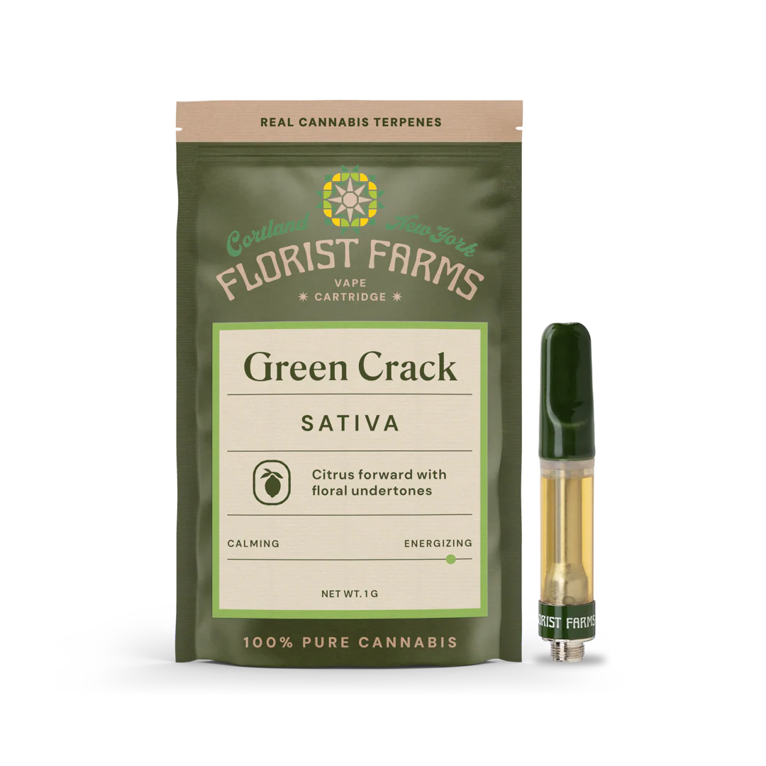 Photograph of product: Florist Farms | Green Crack | Oui'd | Cart | 1g