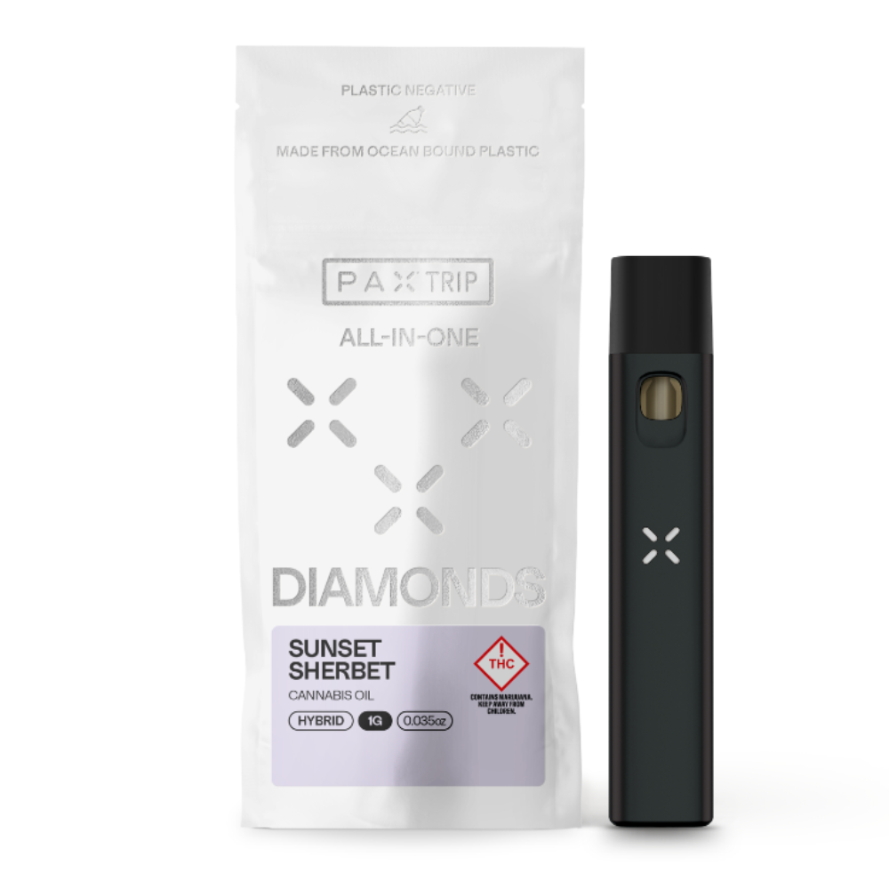Photograph of product: PAX Trip Orange Cookies Hybrid Live Resin All-in-One 1000mg