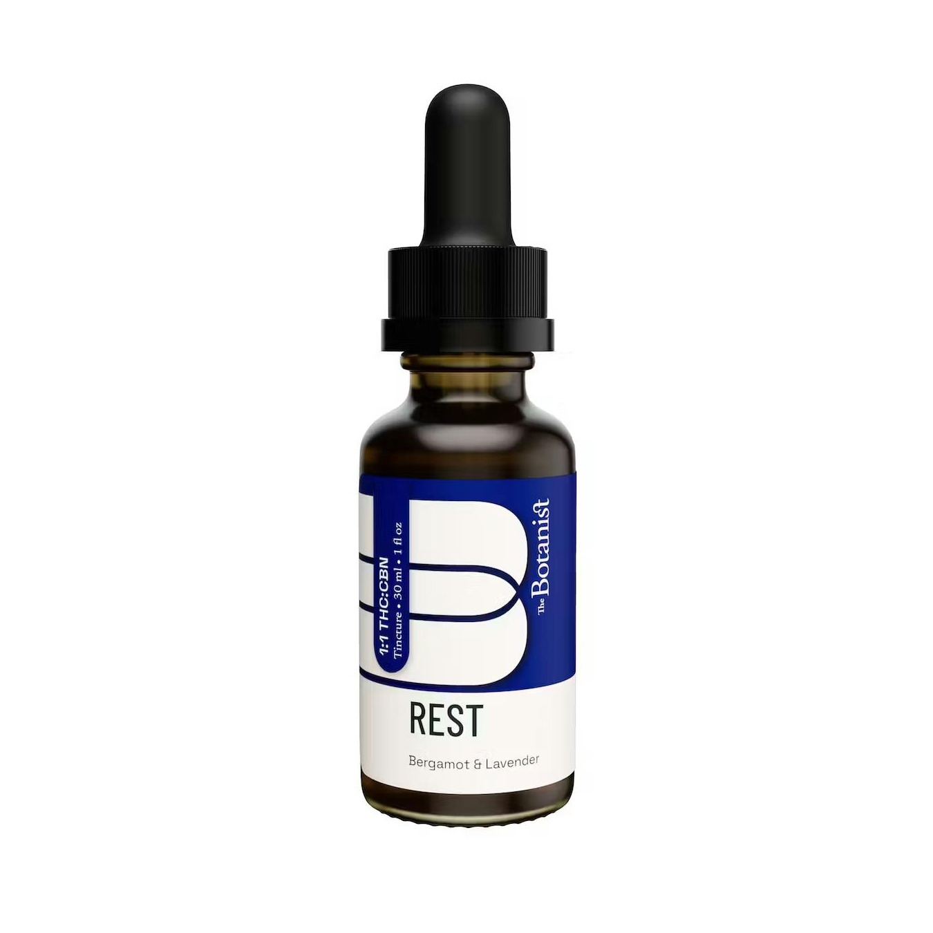 Photograph of product: Rest | Tincture | 1:1 TH-oui:CBN | 30ML