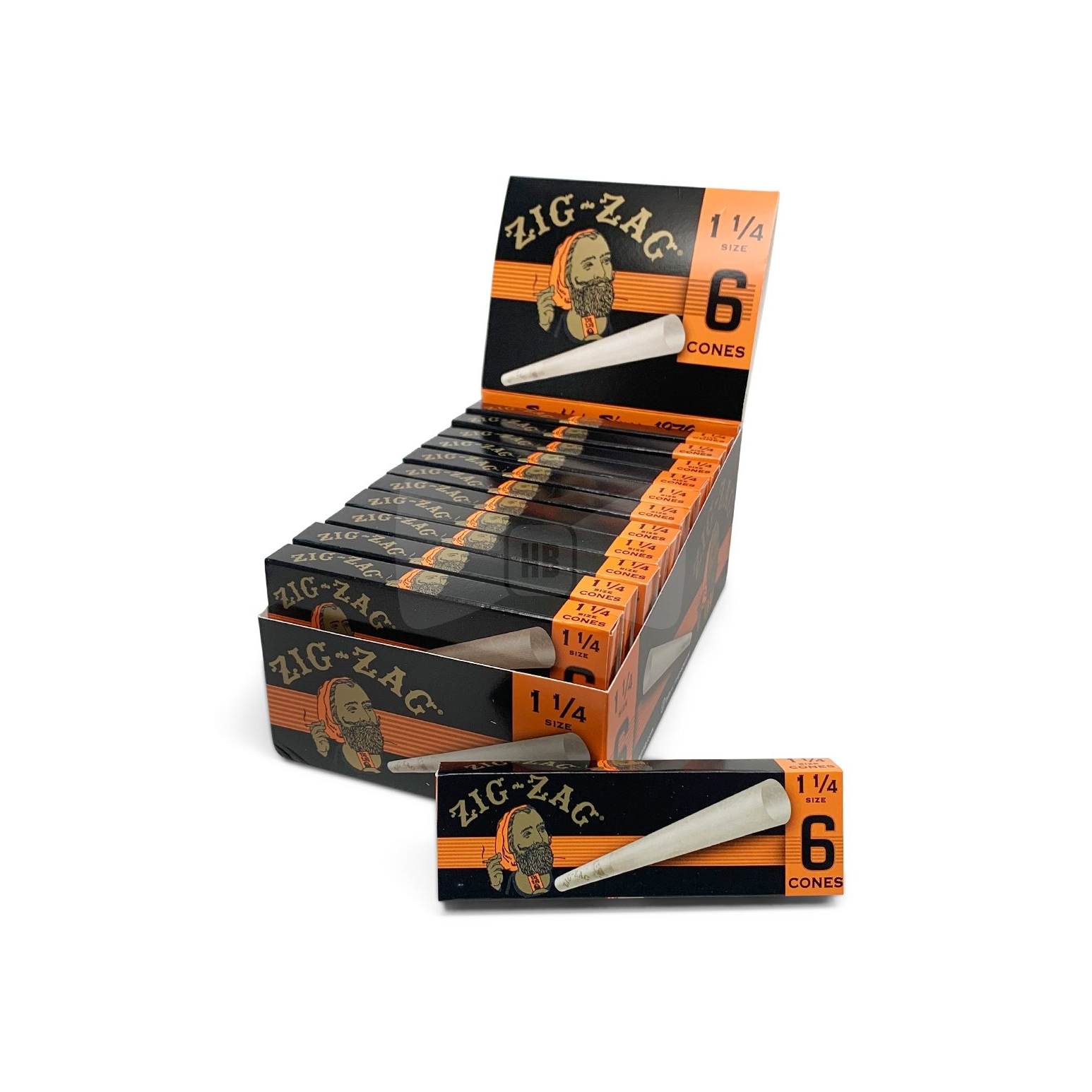 Photograph of product: P- Zig Zag 1 1/4 Pre-Rolled Cones