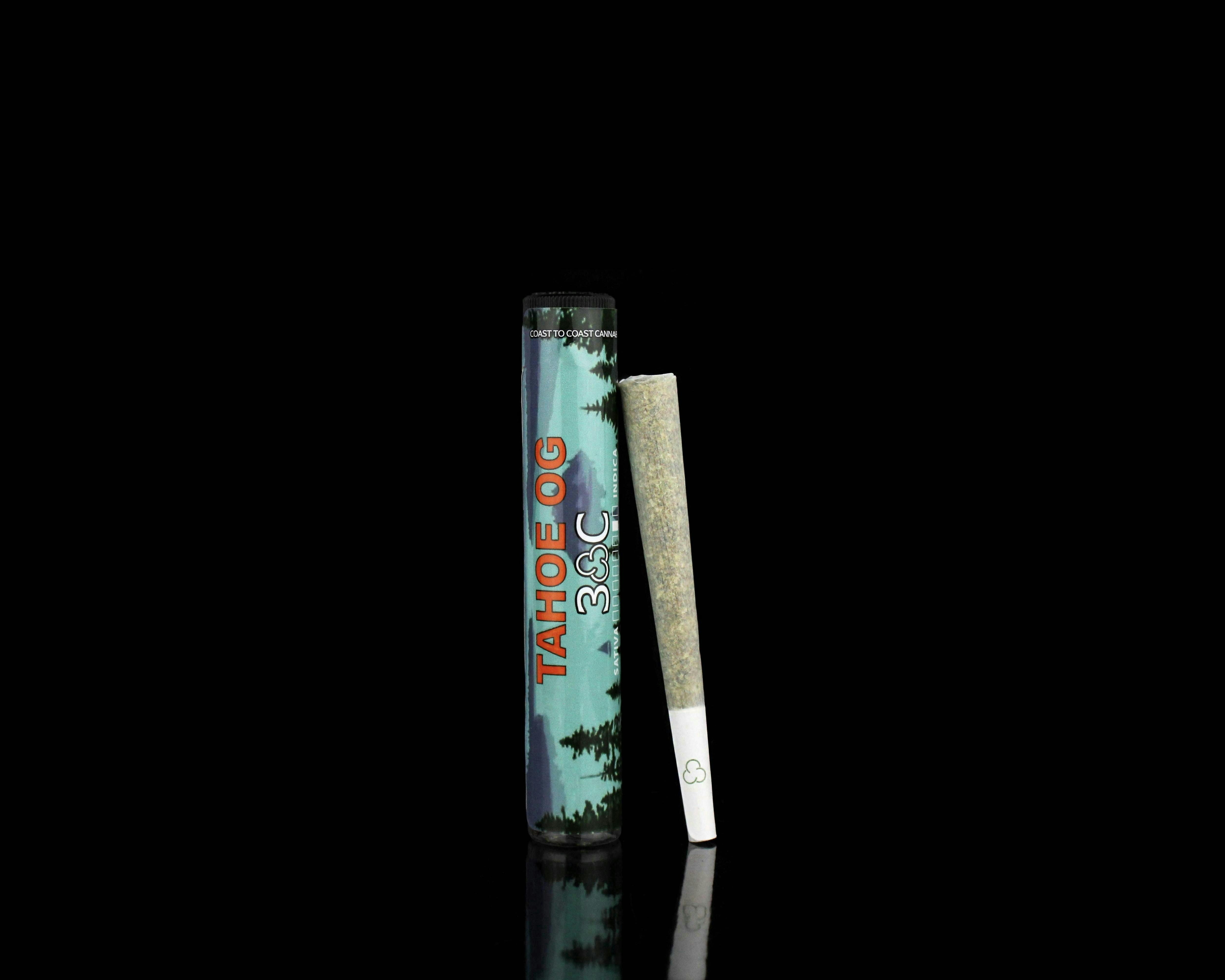 Photograph of product: 3C Farms - Tahoe OG Preroll - 1g