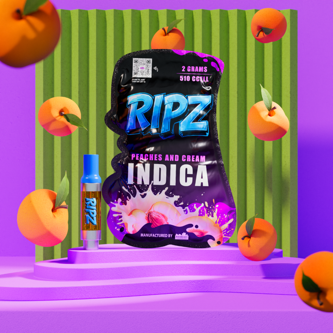 Photograph of product: Ripz - 2g Cart - Peaches and Cream Oui'd