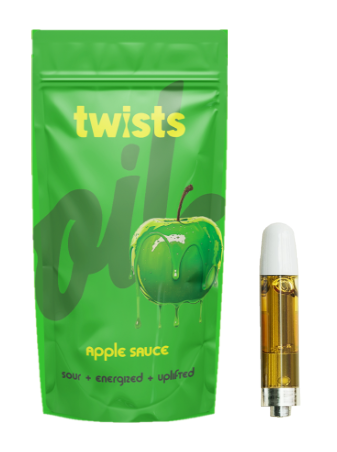 Photograph of product: Oil Twists Apple Sauce Cartridge 1000mg