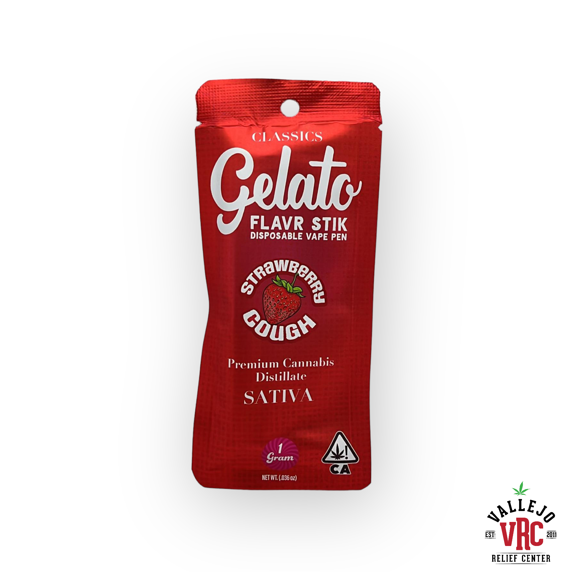 Photograph of product: STRAWBERRY COUGH 1G DISPOSABLE