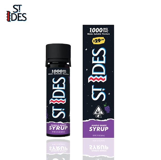 Photograph of product: St. Ides - Purple Grape Syrup - 1000mg - 