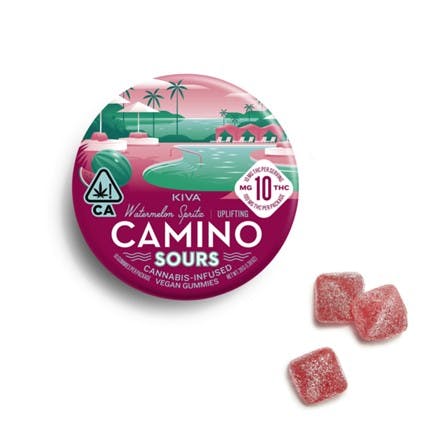 Photograph of product: WATERMELON SPRITZ SOURS | 10 PACK | 100MG