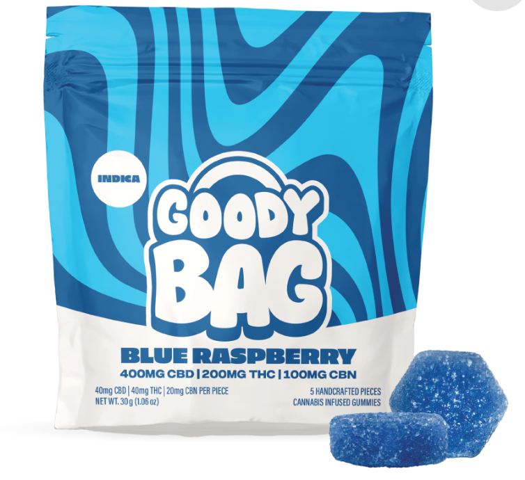 Photograph of product: Blue Raspberry | 200MG TH-oui:CBD:CBN Gummies | 3 For $10