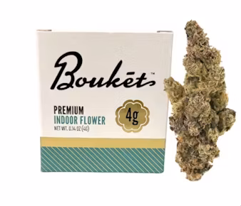 Photograph of product: Bouket | Flower | Jar | Ethanol | 4g | Hybrid | 28.1% TH-oui
