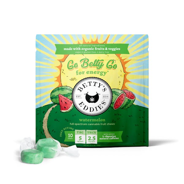 Photograph of product: Go Betty Go Watermelon Fruit Chews 50mg