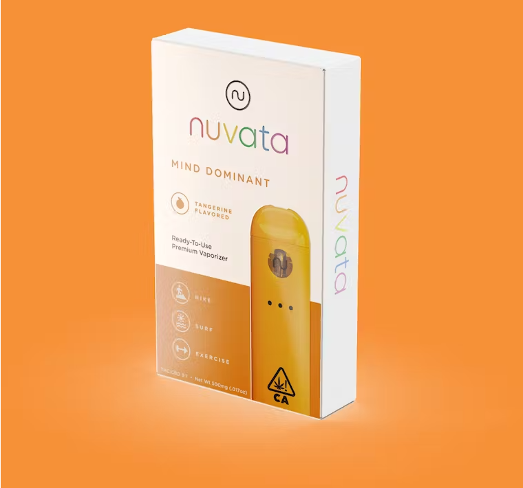 Photograph of product: CoC NUVATA Disposable - Tangerine .5g (Mind Dominant)
