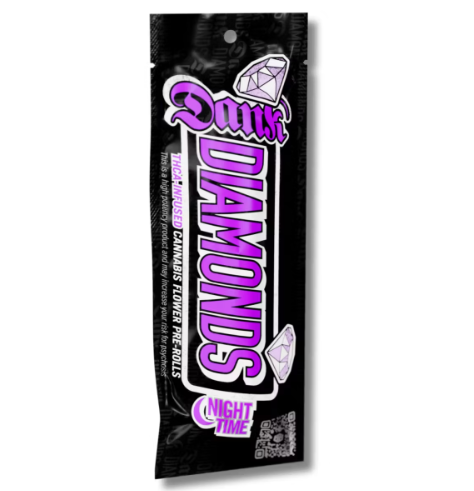 Photograph of product: Dank Diamonds Pre-Roll 3pk/3g Diamond Infused- Marquise Cut