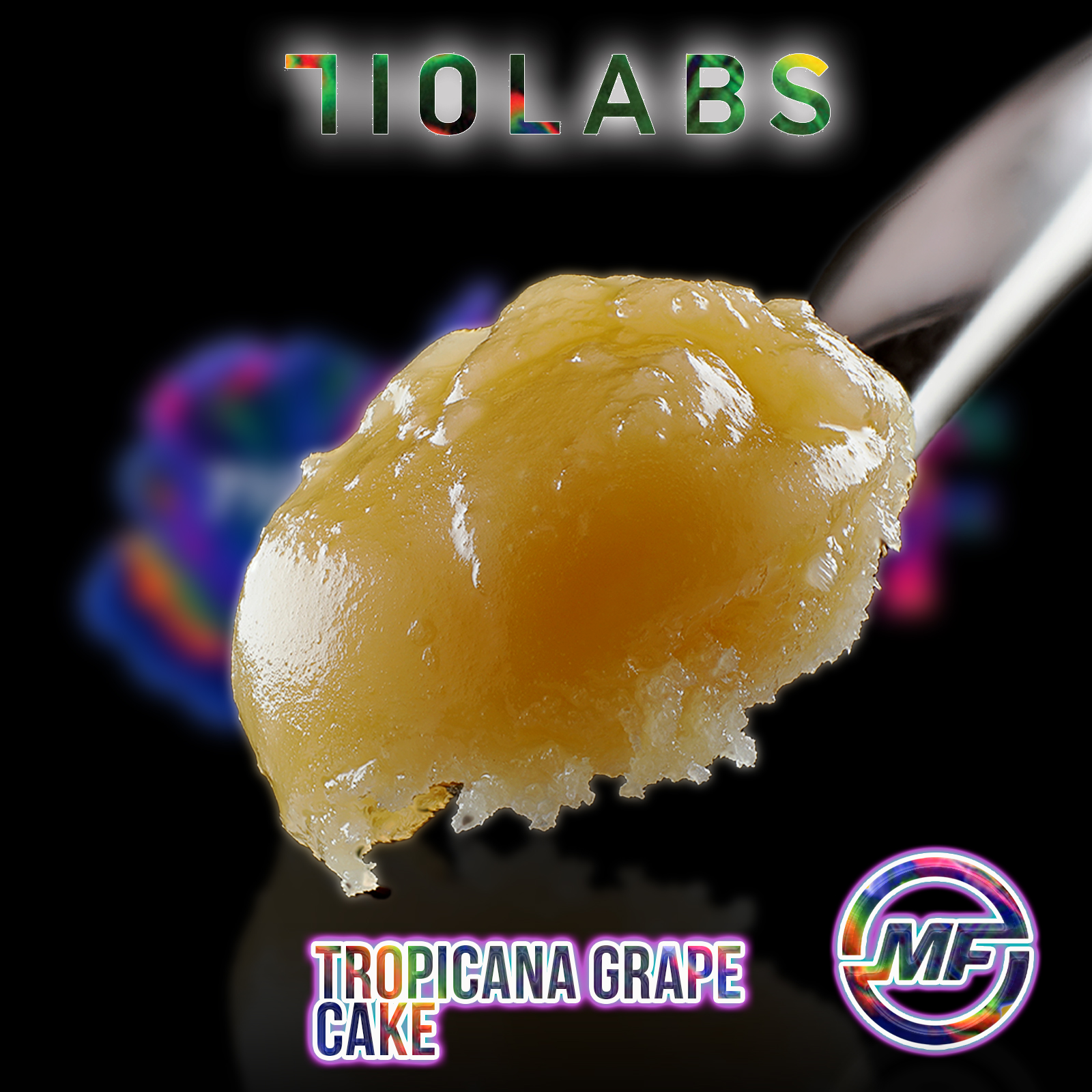 Photograph of product: 710 Labs | Tropicana Grape Cake #11 | Live Rosin Badder | 1g