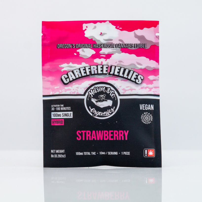 Photograph of product: (Single) Strawberry Carefree Jellies