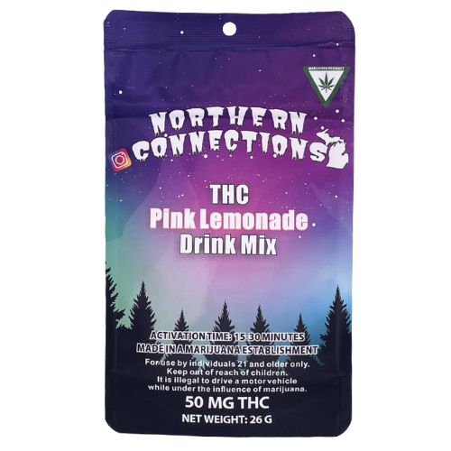Photograph of product: Northern Connections Pink Lemonade Dissolvable Drink Mix 50mg TH-oui