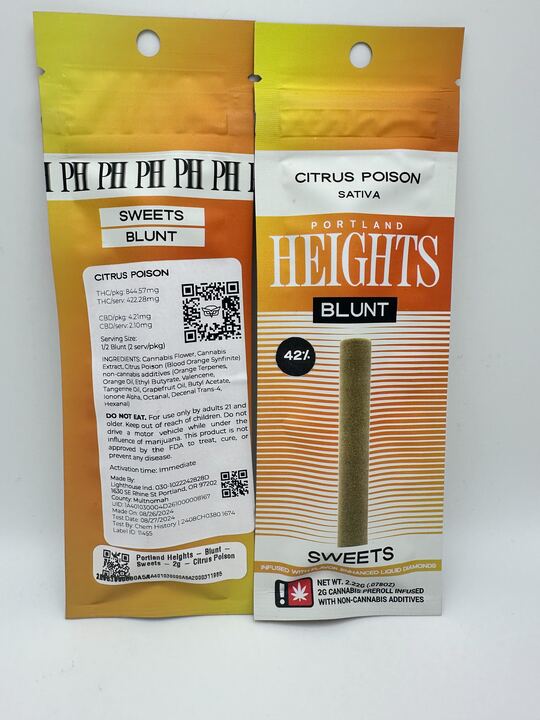 Photograph of product: Infused Blunt | (Sweets) Citrus Poison | 2g