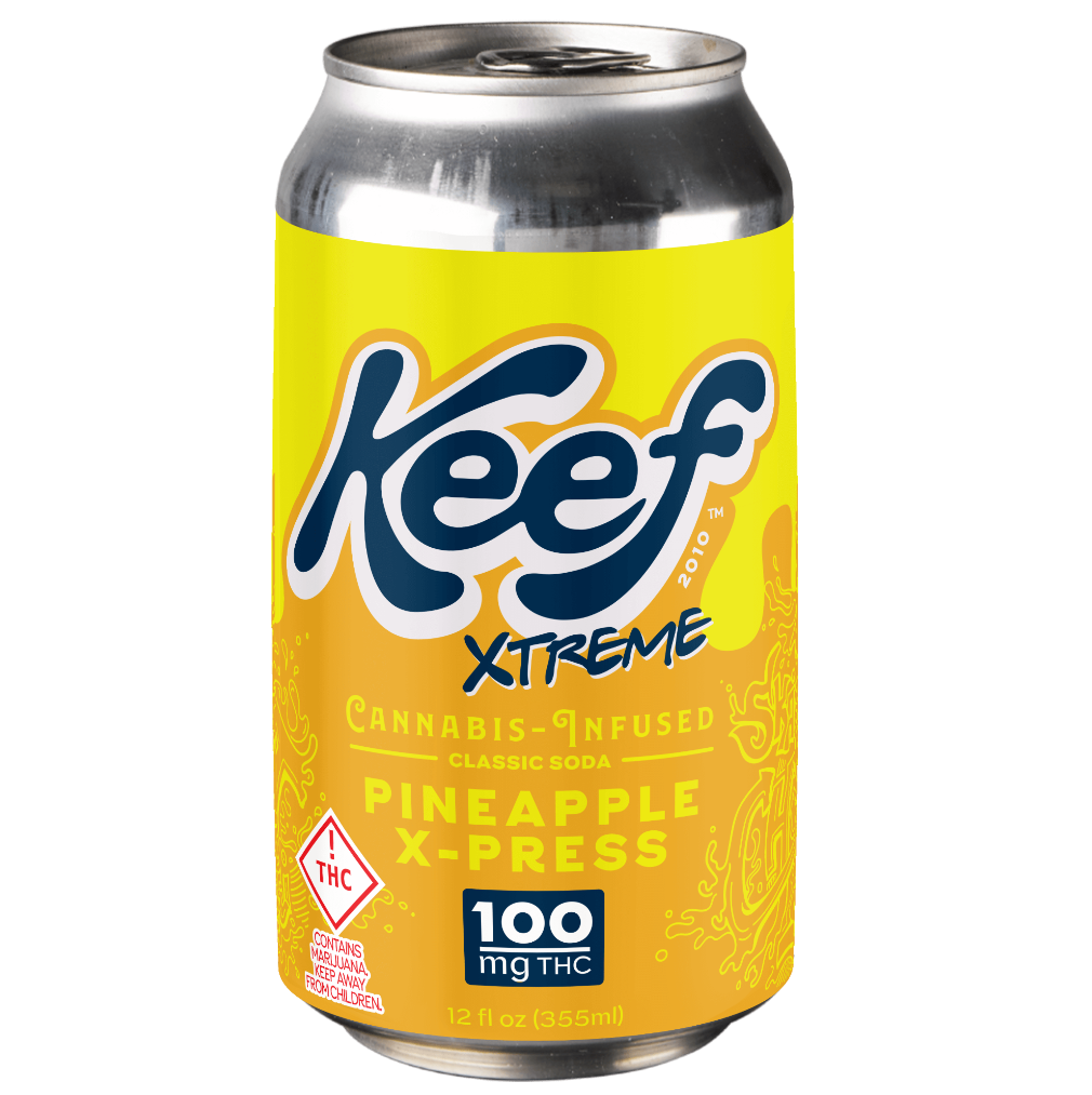 Photograph of product: Keef Cola, 100mg, Xtreme Pineapple X-Press