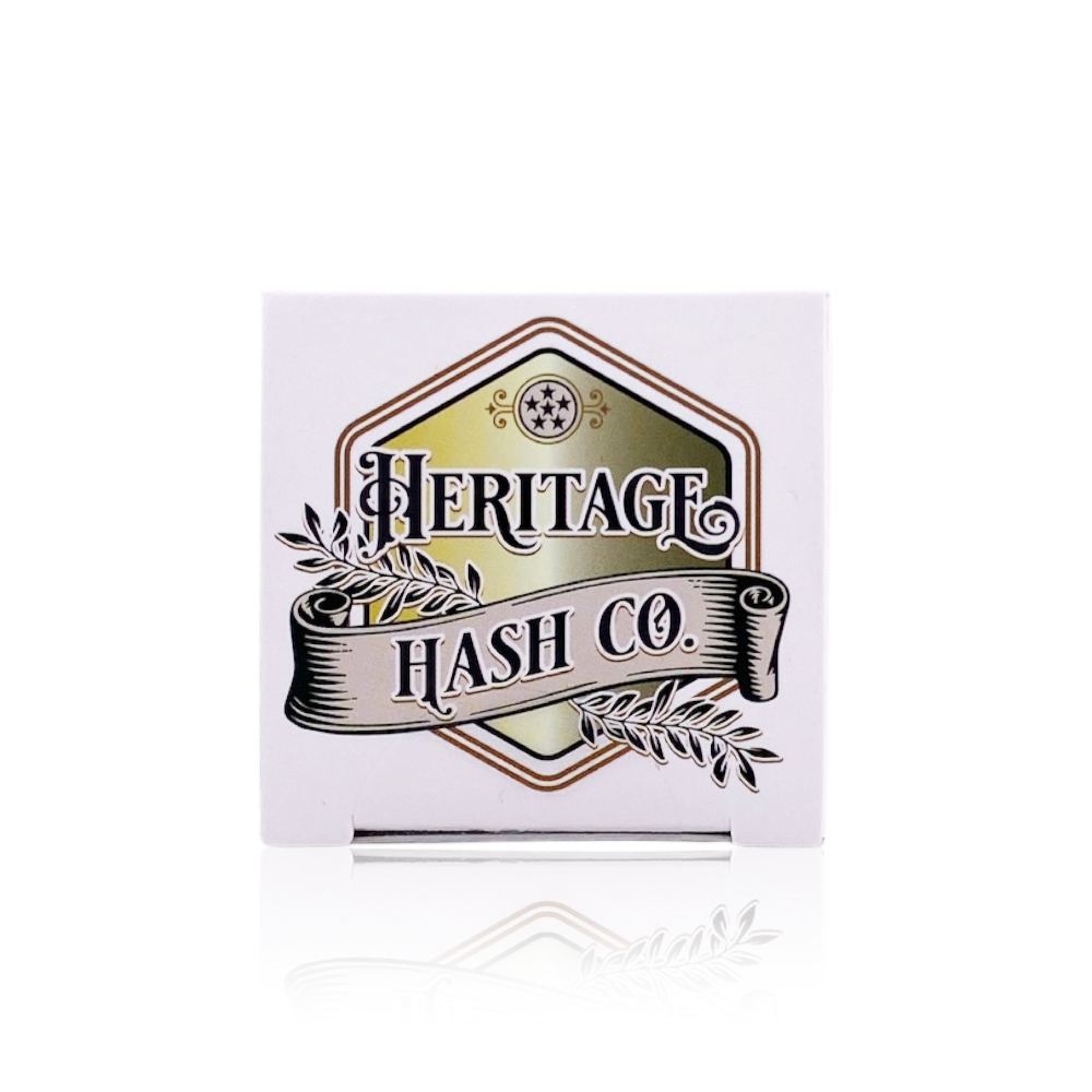 Photograph of product: HERITAGE au chocolat CO - Concentrate - Strawberry Amarello - Cold Cure Live Rosin - 1G