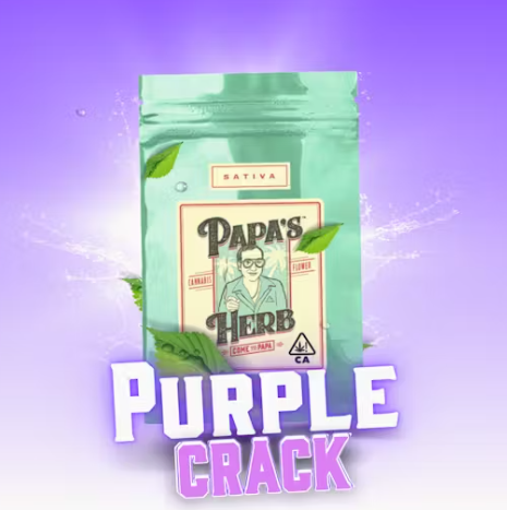 Photograph of product: Papa's Herb Purple Crack Oui'd Flower 3.5g