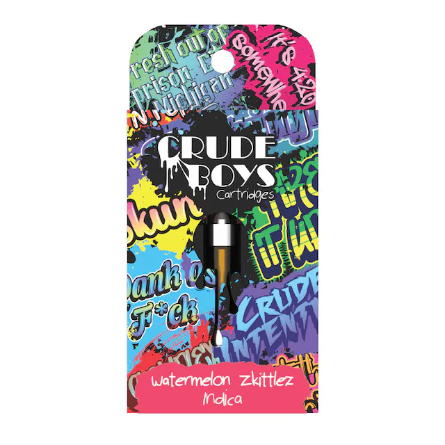 Photograph of product: CRUDE BOYS | Vape Cartridge | Watermelon Zkittlez