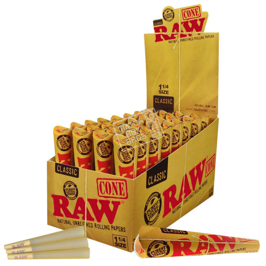 Photograph of product: Raw Classic 1 1/4 cones 6ct