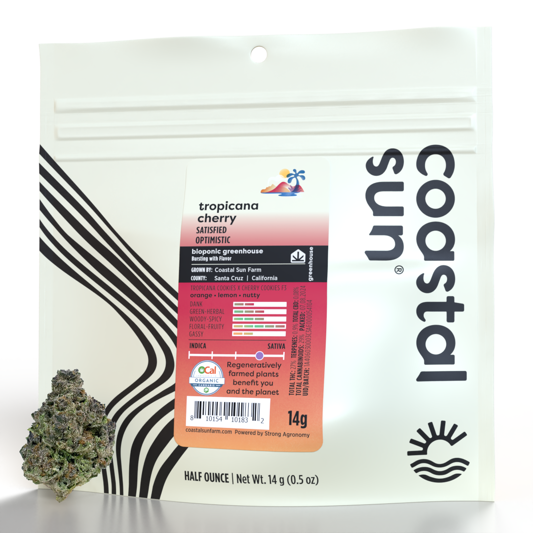 Photograph of product: Tropicana Cherry Greenhouse Flower 14g