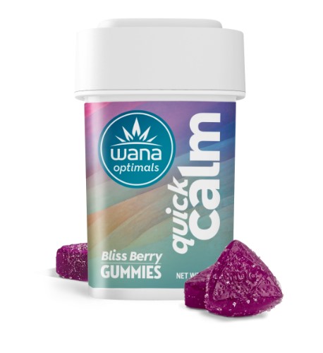 Photograph of product: Wana | Optimal Gummies | Quick Calm | Bliss Berry | 10mg